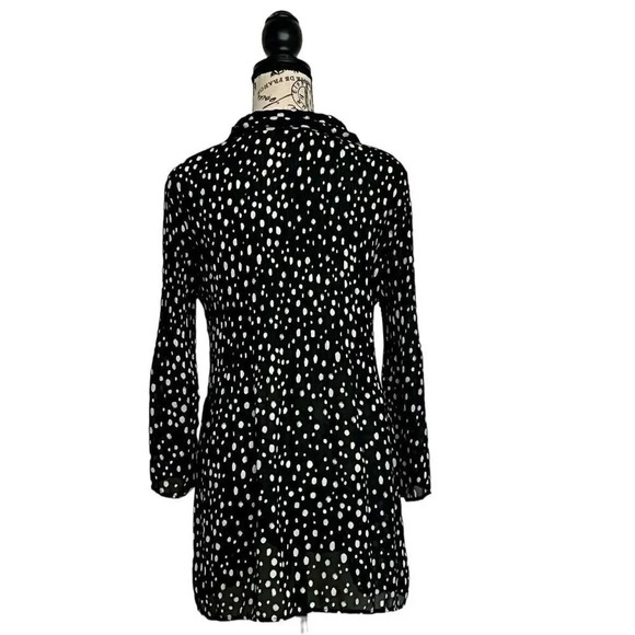 Quintessential Women's Mini Shirt Dress retro pinup rockabilly Polka Dot - Picture 4 of 9